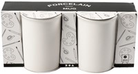 Mok Creativ Company porselein 2 stuks wit 2 Stuk