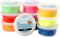 Klei Foam Clay basic 10 x 35gr 10 kleuren 10 Stuk-2