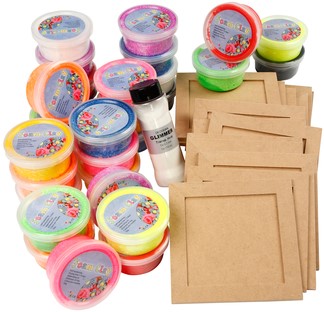 Klei Foam Clay basic 10 x 35gr 10 kleuren 10 Stuk-1