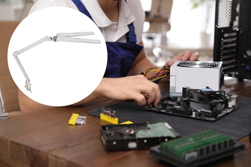 Werkpleklamp MAUL Craft duo LED met tafelklem wit 1 Stuk-6