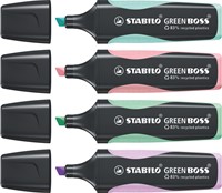 Markeerstift STABILO GREEN BOSS 6070/4 4st pa ass 4 Stuk-3