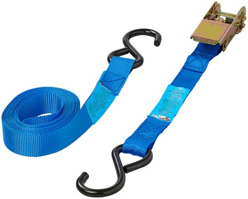 Spanband ProPlus ratel 5 meter met 2 haken blauw 1 Stuk-3