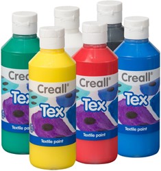 Textielverf Creall Tex 6 stuks 6 kleuren 250ml 6 Fles