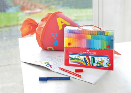 Kleurstift Faber-Castell Connector 80st cadeauset 80 Stuk-3