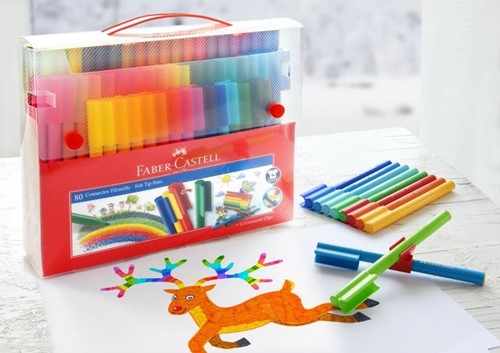 Kleurstift Faber-Castell Connector 80st cadeauset 80 Stuk-4