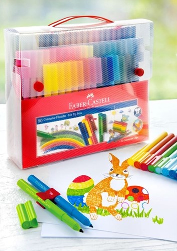 Kleurstift Faber-Castell Connector 80st cadeauset 80 Stuk-5