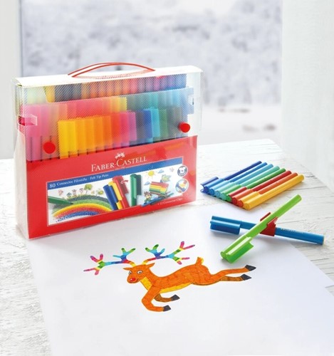 Kleurstift Faber-Castell Connector 60st koffer 60 Stuk-4