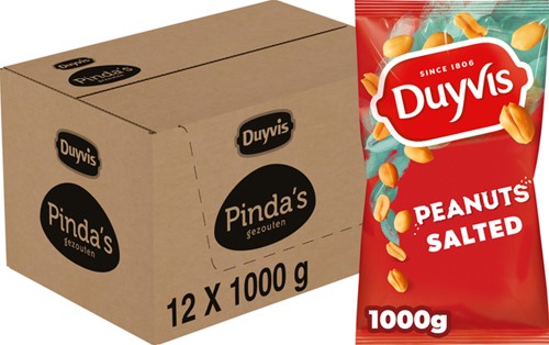 Pinda Duyvis gezouten zak 1000 gram 1 Kilogram-2