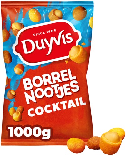 Borrelnootjes Duyvis cocktail zak 1000 gram 1 Kilogram