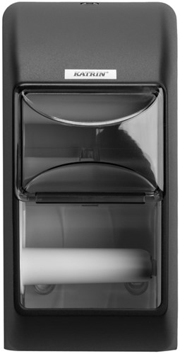 Toiletpapierdispenser Katrin duo zwart 1 Stuk