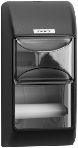 Toiletpapierdispenser Katrin duo zwart 1 Stuk-2