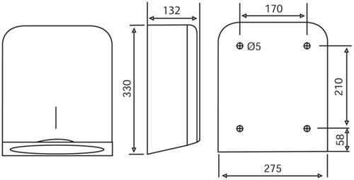 Handdoekdispenser Katrin medium wit 988113 1 Stuk-1