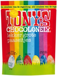 Chocolade Tony's Chocolonely paaseitjes pouch ass 20 Stuk