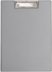 Klembordmap MAUL A4 staand penlus PVC zilvergrijs 1 Stuk