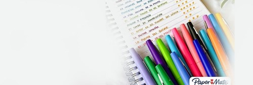 Fineliner Paper Mate Flair Pastel blister 6 kleur 6 Stuk-2