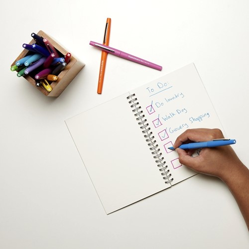 Fineliner Paper Mate Flair Pastel blister 6 kleur 6 Stuk-3