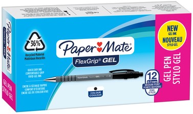 Gelschrijver Papermate FlexGrip M zwart 1 Stuk-2