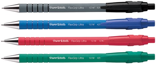 Balpen Papermate Flexgrip Ultra M ass 4 Stuk-2