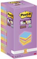 Memoblok Post-it Super Sticky 654 76x76mm color 16 Stuk-1