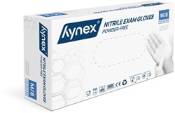 Handschoen Hynex nitril M wit 3.5g 100 stuks 100 Stuk