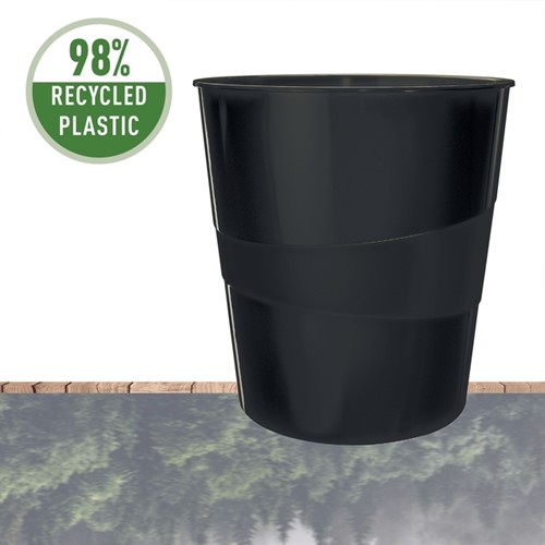 PAPIERBAK LEITZ RECYCLE RANGE 15 LITER ZWART 1 Stuk-1