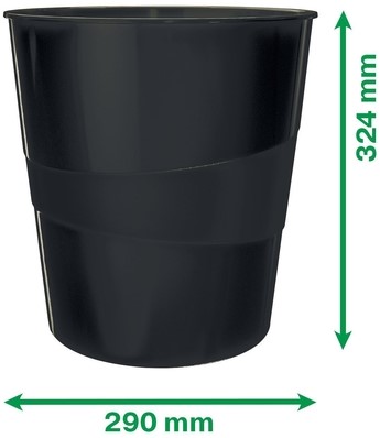 PAPIERBAK LEITZ RECYCLE RANGE 15 LITER ZWART 1 Stuk-2