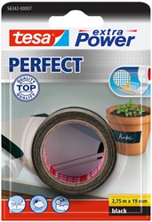Reparatietape tesa Perfect 2.75mx19mm zwart 1 Rol