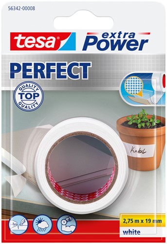 Reparatietape tesa Perfect 2.75mx19mm wit 1 Rol
