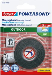 Montagetape tesa Outdoor dubbelz 1.5mx19mm 1 Rol