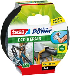 Reparatietape tesa extra Power ECO 10mx38mm zwart 1 Rol