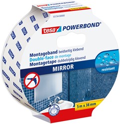 Montagetape tesa Spiegel dubbelzijdig 5mx38mm wit 1 Stuk