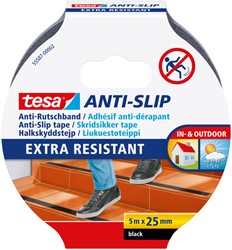 Anti-slip tape tesa 5mx25mm zwart 1 Rol