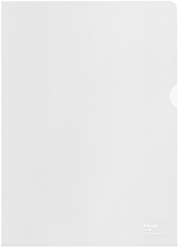 L-map Esselte A4 gerecycled transparant 100 Stuk