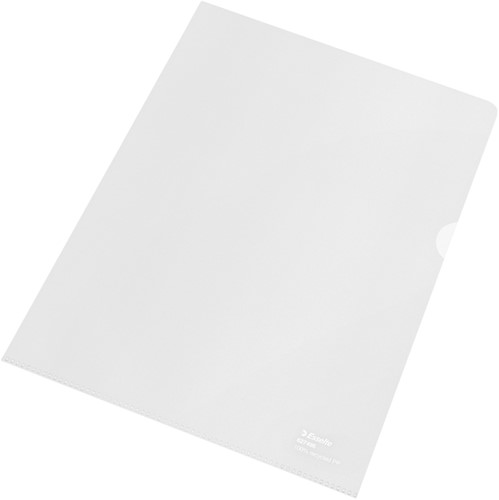 L-map Esselte A4 gerecycled transparant 100 Stuk-2