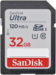 Geheugenkaart sandisk SDHC Ultra 32GB 120mbs 1 Stuk