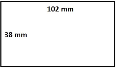 Labeletiket IEZZY Zebra 880191-038D 102x38mm 25mm wit permanent 1790st-2