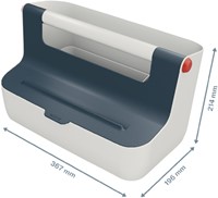 OPBERGBOX LEITZ COZY DRAAGBAAR GRIJS 1 Stuk-2