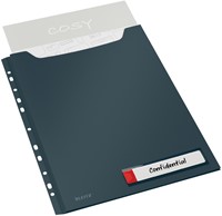 U-map Leitz Cosy harmonica A4 perforatie PP grijs 3 Stuk-2