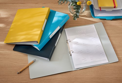 Ringband Leitz Cosy A4 2-rings O-mech geel 1 Stuk-3