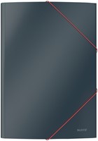 Elastomap Leitz Cosy A4 3-kleps grijs 1 Stuk