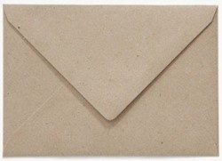 Envelop Papicolor EA5 156x220mm kraft grijs 6 Stuk