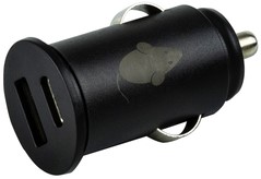 Autolader Green Mouse USB A 1x USB C 1x 2.4A zwart 1 Stuk