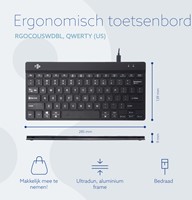 Toetsenbord R-Go Ergonomisch Compact Break QWERTY 1 Stuk-2