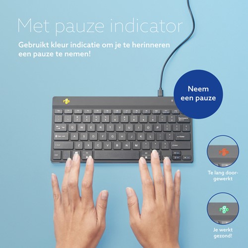 Toetsenbord R-Go Ergonomisch Compact Break QWERTY 1 Stuk-3