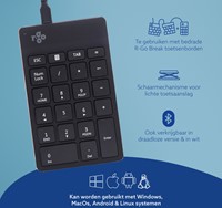 Toetsenbord R-Go Ergonomisch Numpad Break Draad 1 Stuk-1