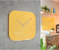 WANDKLOK LEITZ COSY GLAS GEEL 1 Stuk-1