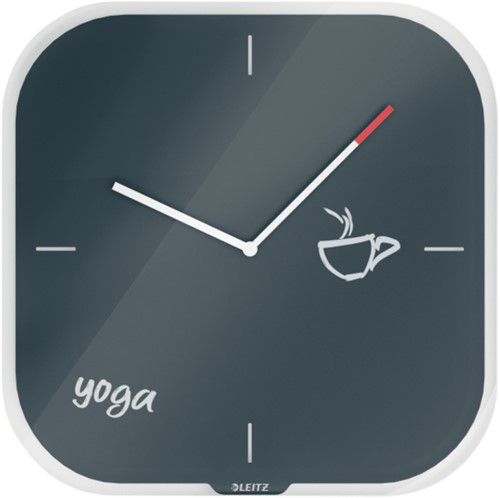 WANDKLOK LEITZ COSY GLAS GRIJS 1 Stuk-2