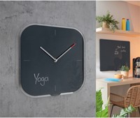 WANDKLOK LEITZ COSY GLAS GRIJS 1 Stuk-1