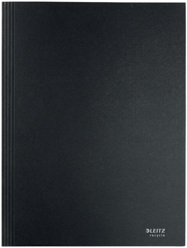 Dossiermap Leitz Recycle A4 3kleps karton zwart 1 Stuk