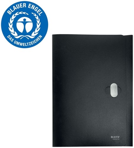 Dossiermap Leitz Recycle A4 3kleps PP zwart 1 Stuk-3